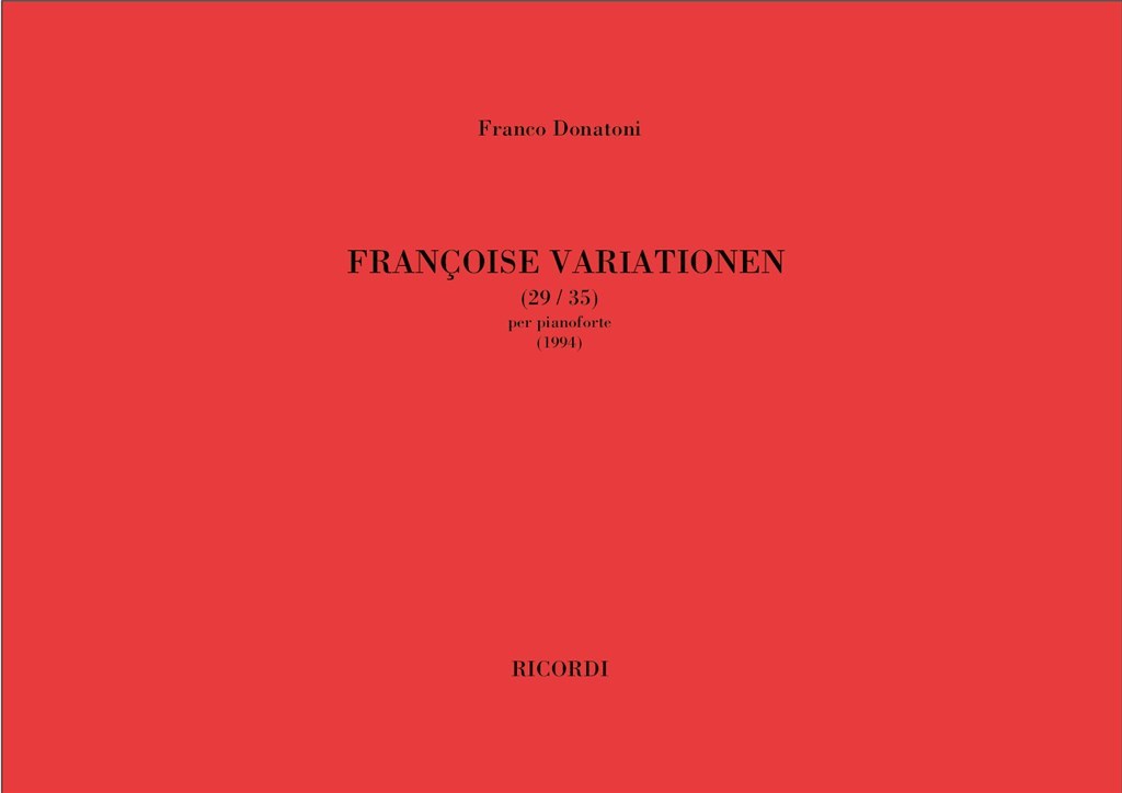 Francoise Variationen (29-35)
